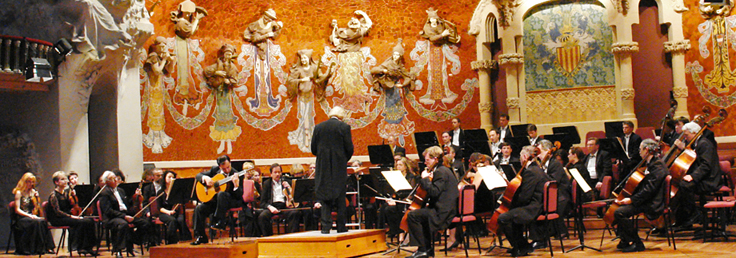 Rolando Saad en el Palau de la Música de Barcelona
